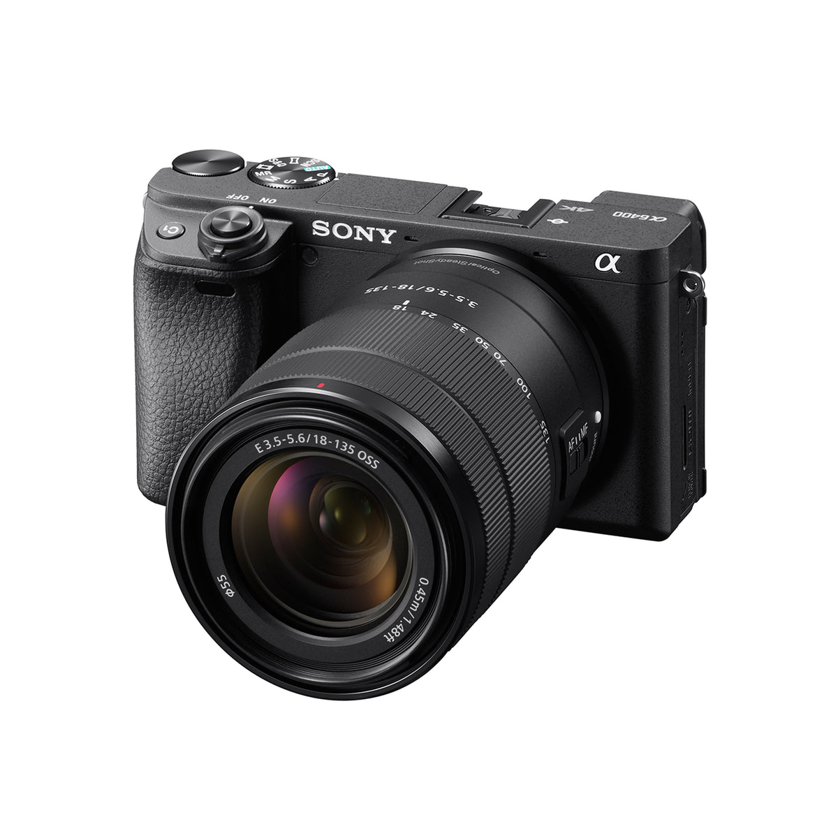 a6400 E-mount camera with APS-C Sensor with 18-135mm Zoom 